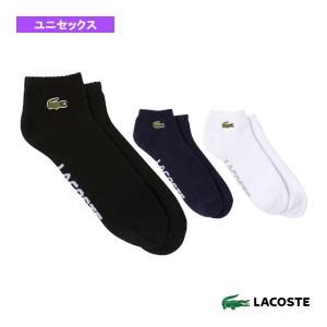 ラコステ テニス・バドミントンウェア（メンズ/ユニ）  ネームジャカードくるぶし丈ソックス（RA4184-10）｜luckpiece