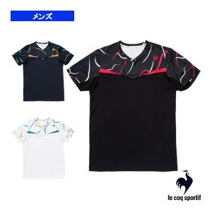 ルコック テニス・バドミントンウェア（メンズ/ユニ）  グラフィックゲームシャツ／メンズ（QTMWJA02）｜luckpiece