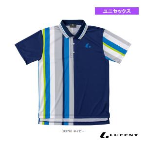ルーセント テニス・バドミントンウェア（メンズ/ユニ）  ゲームシャツ／ユニセックス（XLP-837）｜luckpiece