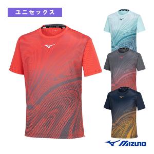 ミズノ テニスウェア『メンズ/ユニ』  ドライエアロフローキープライトゲームシャツ/ユニセックス『62JAB000』｜luckpiece