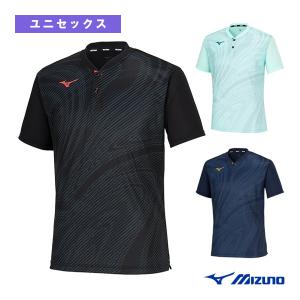 ミズノ テニスウェア『メンズ/ユニ』  ドライエアロフローゲームシャツ/ユニセックス『62JAB002』｜luckpiece