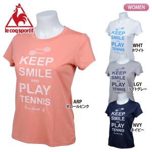 セール50％OFF le coq sportif ルコック テニス レディース 半袖 Tシャツ QT-015561｜lucksports