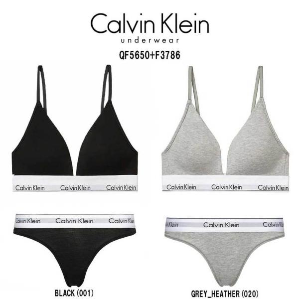 Calvin Klein(カルバンクライン) ブラジャー&amp;Tバックショーツ セット  レディース 女...