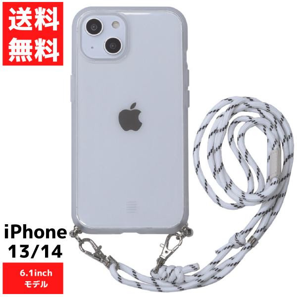 クリア iPhone14 13 対応  IIII fit Loop スマホ ケース カバー ショルダ...