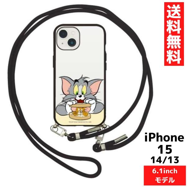iPhone 15 14 13 対応 トムとジェリー サンドイッチ スマホ クリア ケース カバー ...
