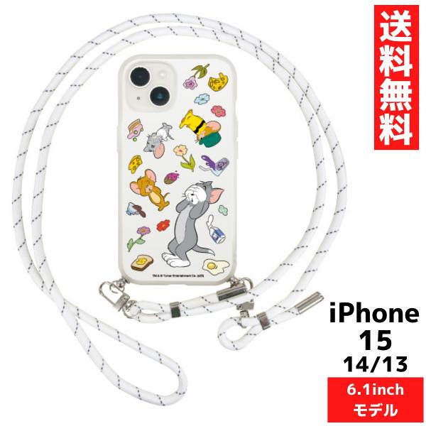 iPhone 15 14 13 対応 トムとジェリー 集合 スマホ クリア ケース カバー アイフォ...