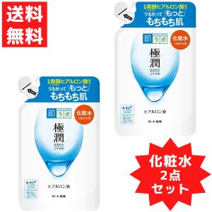 肌ラボ 極潤 ヒアルロン液 つめかえ用 170mL ロート製薬 ROHTO 美容 化粧水 うるおい成分 乳酸球菌 2点セット｜ラッキーラックヤフー店