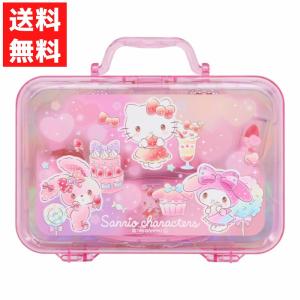 サンリオキャラクターズ バッグ型コスメセット マイメロ ハローキティ ぼんぼんりぼん リップ アイシャドウネイル リング