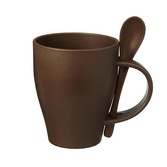ザ・マグ（コーヒーグラウンド配合）＃ｓｕｓｔａｉｎａｂｌｅ　50個販売 エコなマグカップ＆スプーン ...