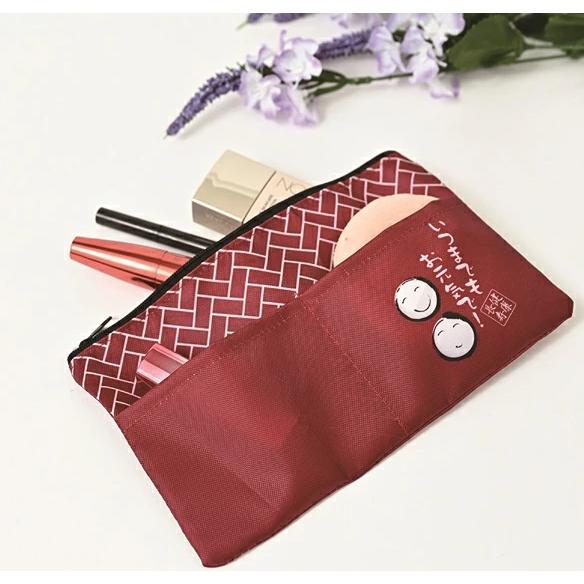 敬老の日 プレゼント 健康長寿ポケット付きポーチ 100個以上販売  シルバー景品　販促品・記念品・...