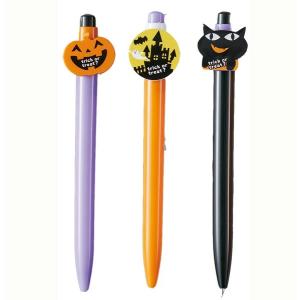 ハロウィン イベント景品　ハロウィンボールペン 300個以上販売 子供会・幼稚園用景品に人気の商品 3柄取混ぜ 景品・粗品・ノベルティ