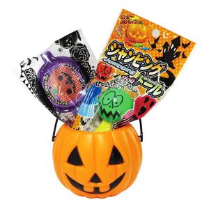 ハロウィン　景品　ハロウィンおもちゃバケツ OB35　120個セット販売  かぼちゃバケツに入ったおもちゃのセット｜lucky-merci