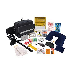 車載用防災　19点セット　DR-80　4個販売  運転中の被災に備えを　地震・台風・水害・停電　避難...