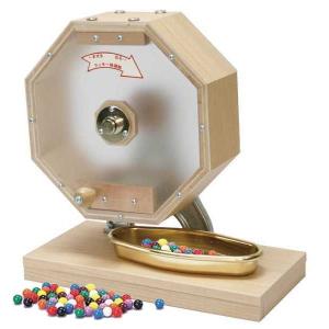 送料無料 抽選器 透明 クリア抽選器500球用 中が透けて見えて公平性