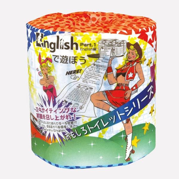 トイレットペーパー English イングリッシュ編 100個販売 トイレットロール おもしろトイレ...