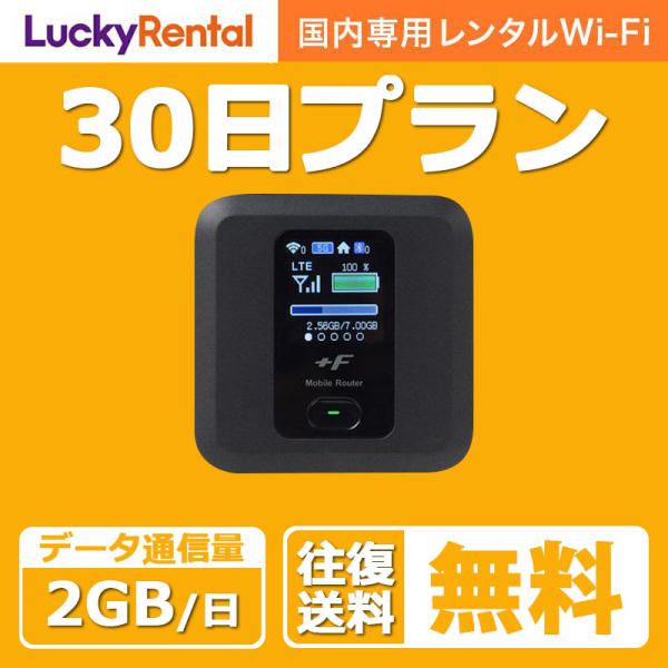 ポイント5倍 wifi レンタル 30日 1ヶ月 1日2GB 日本国内専用 wi-fi ワイファイ ...