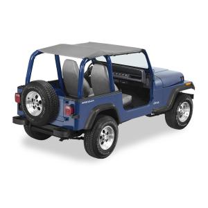 【並行輸入品】Bestop ストラップレス サファリ ビキニ Jeep '92 95 Wrangler YJ (チャコール/グレー) Bes