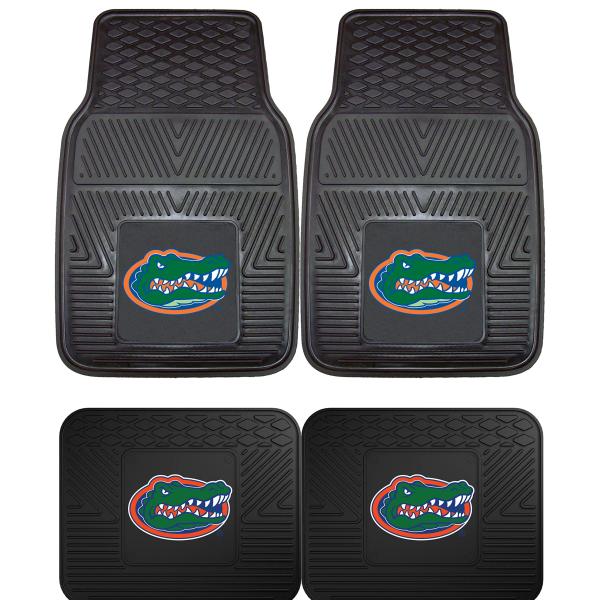 【並行輸入品】UFフロリダ大学Gatorsフロント&amp;リア車トラックSUVビニール車フロアマット   ...
