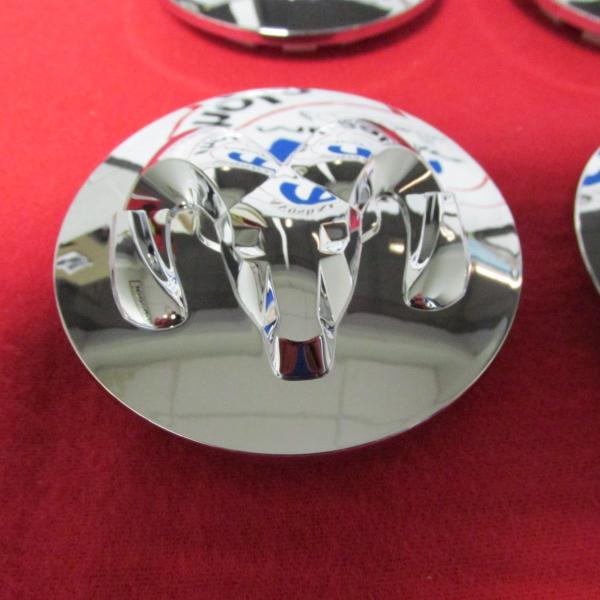 【並行輸入品】ダッジ・ラム 2500 3500 クローム ラムヘッド ロゴ センターキャップ OEM...