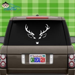 【並行輸入品】Deer Head Huntingビニールデカールステッカー車トラックウィンドウノートパソコンMacbook壁Coolerタンブラ