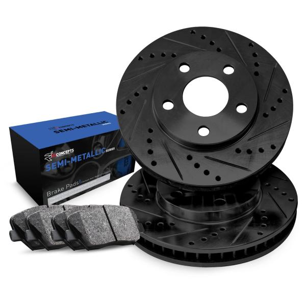 【並行輸入品】 R1 Concepts Rear Brakes and Rotors Kit |Re...