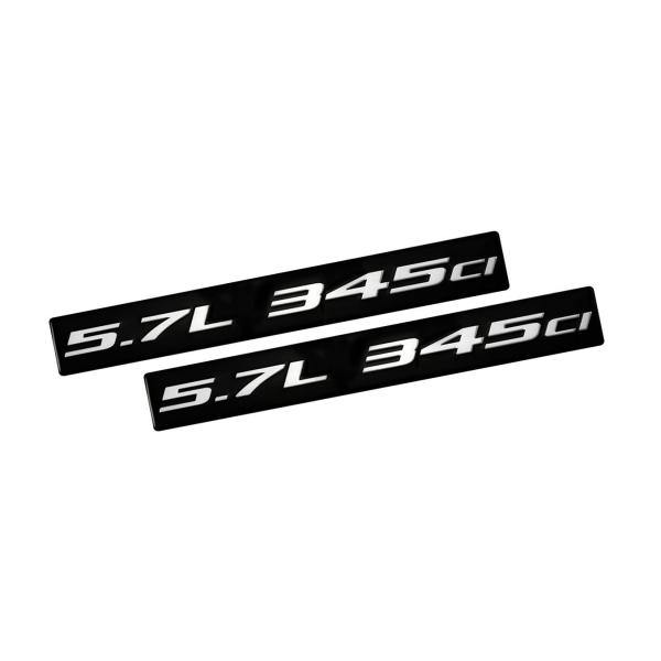 【並行輸入品】ERPART 5.7L 345ci SILVER on BLACK Highly Po...