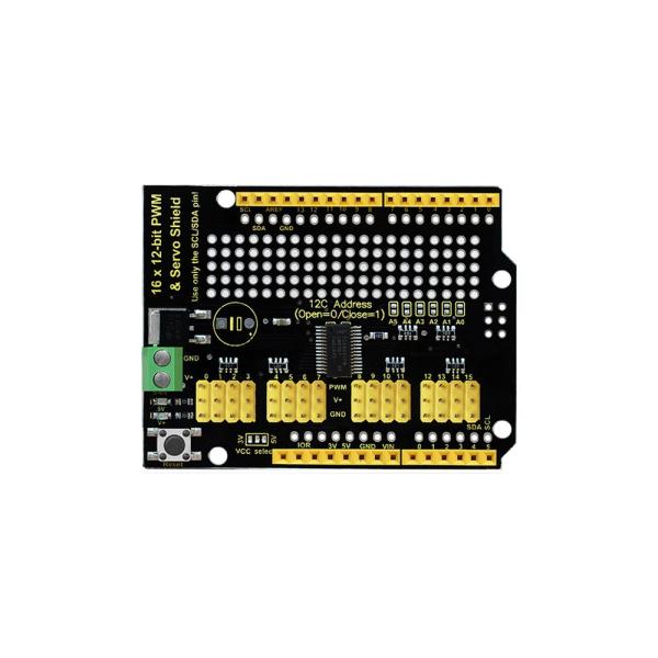 【並行輸入品】KEYESTUDIO 16 チャンネル 12 ビットPWM PCA9685 サーボドラ...