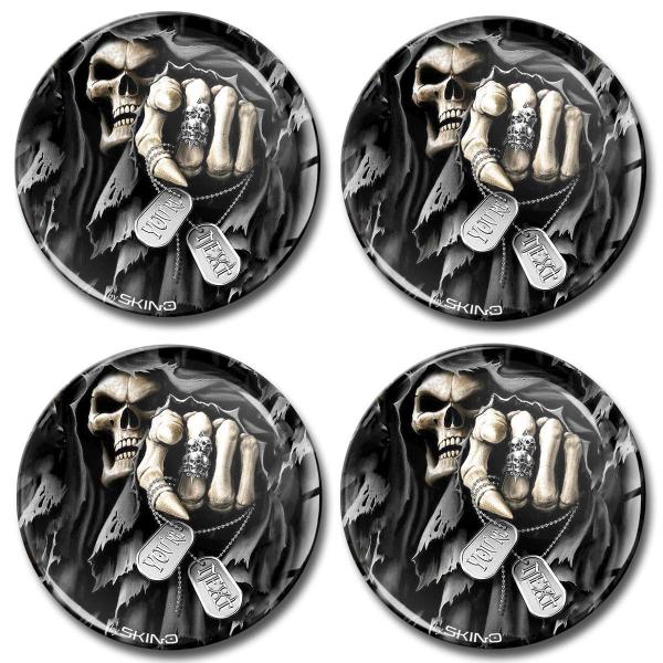 【並行輸入品】4 x 70mm 3Dステッカー、ホイールセンターキャップ用 A 1370 4 x 7...