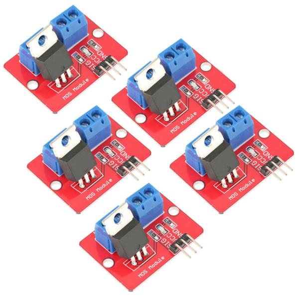 【並行輸入品】5個 3.3V/5V IRF520 MOSFET ドライバーモジュール PWM出力ドラ...