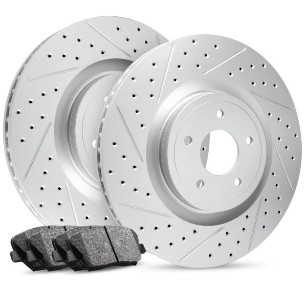 【並行輸入品】 R1 Concepts Front Brakes and Rotors Kit |F...