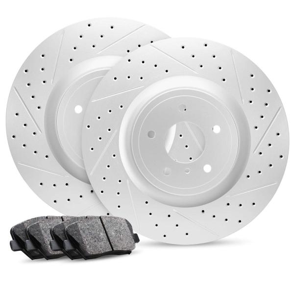 【並行輸入品】 R1 Concepts Rear Brakes and Rotors Kit |Re...