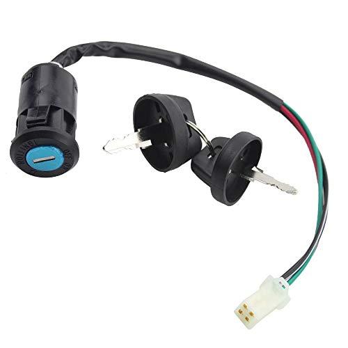 【並行輸入品】4ワイヤー イグニッションスイッチキーセット キャップ付き 50cc 70cc 90c...