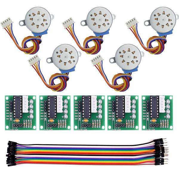 【並行輸入品】DaFuRui 5パック 28BYJ 48 ULN2003 5V ステッパーモーター ...