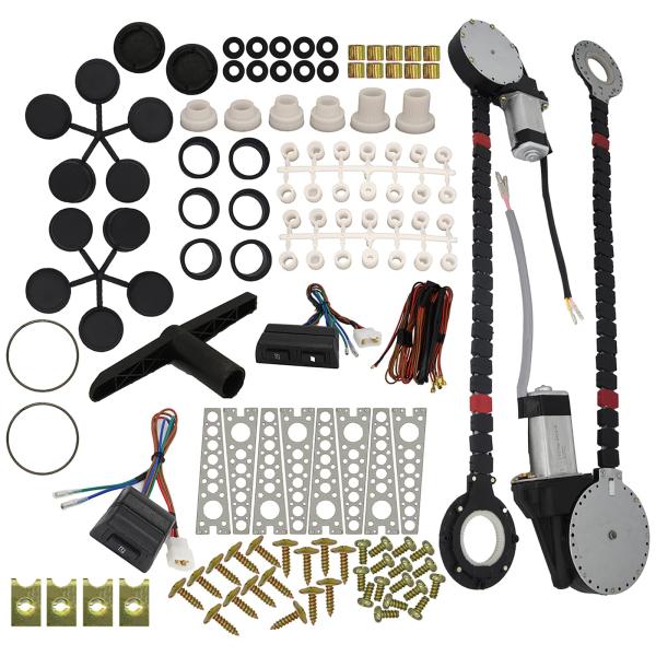 【並行輸入品】ユニバーサル電動パワーウィンドウリフトロールアップレギュレータ変換キット 電動Wind...