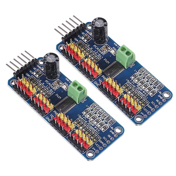 【並行輸入品】ALMOCN 2PCS PCA9685 16 Channel PWM Servo Mo...