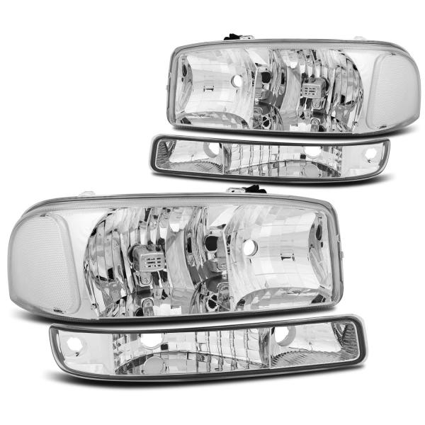 【並行輸入品】ECCPP Headlight Assembly For GMC Sierra 150...