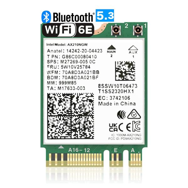 【並行輸入品】WiFi 6E AX210 NGW Wireless Card M.2 2230/NG...
