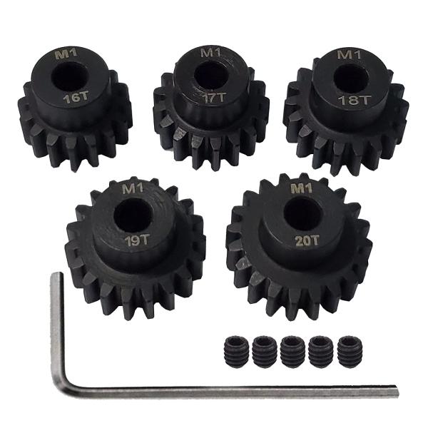 【並行輸入品】AMOGOT メタルスチール M1 ピニオンギアセット 16T 17T 18T 19T...