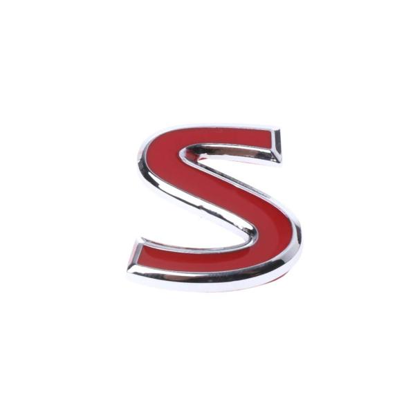 【並行輸入品】CUCUDAI レッド S メタル エンブレム バッジ ステッカー インフィニティ Q...