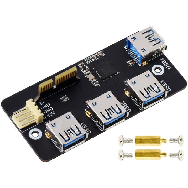 【並行輸入品】PCIe   USB 3.2 Gen1アダプター 公式Raspberry Pi Com...