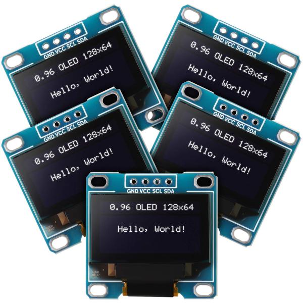 【並行輸入品】Weewooday 5ピース 0.96インチ OLEDモジュール 12864 128x...