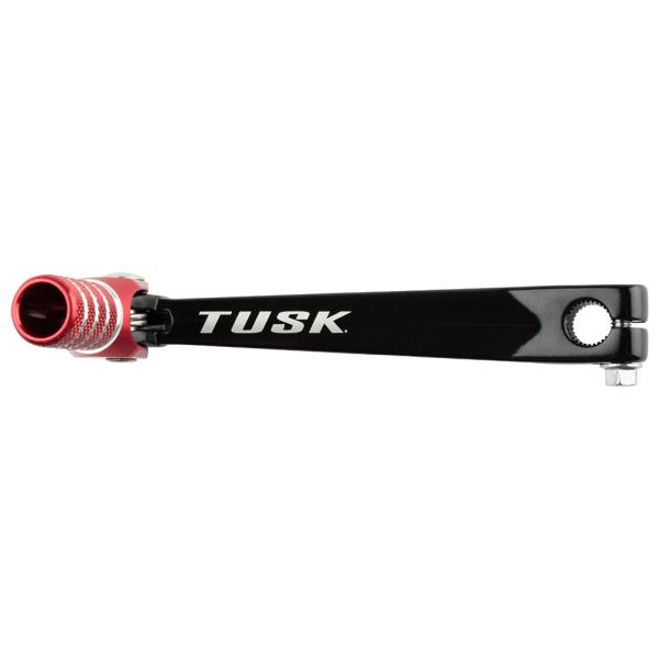 【並行輸入品】TUSK Folding Shift Lever Black/Red Tip for ...