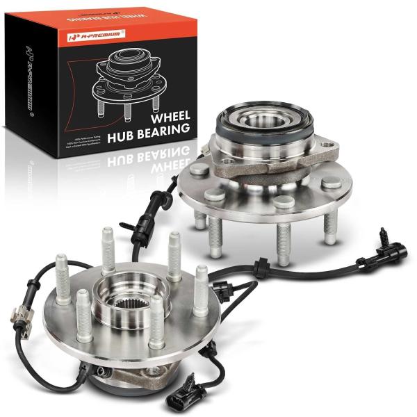 【並行輸入品】A Premium 2 x 前輪ハブベアリングアセンブリ ABS 6ラグ付き 1999...
