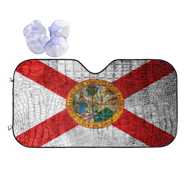 【並行輸入品】Delerain Car Windshield Sun Shade Florida F...