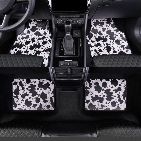 【並行輸入品】LSBS Car Floor Mat, Cow Print, All Weather ...
