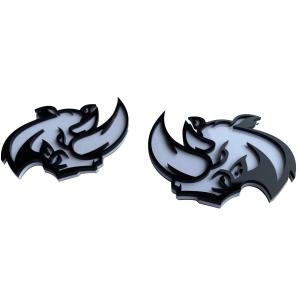 【並行輸入品】3D Rhinoceros Auto Car Emblem Badge Sticker...