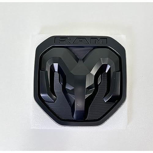 【並行輸入品】2019 2023 RAM テールゲートエンブレム ブラック   Mopar公式ライセ...