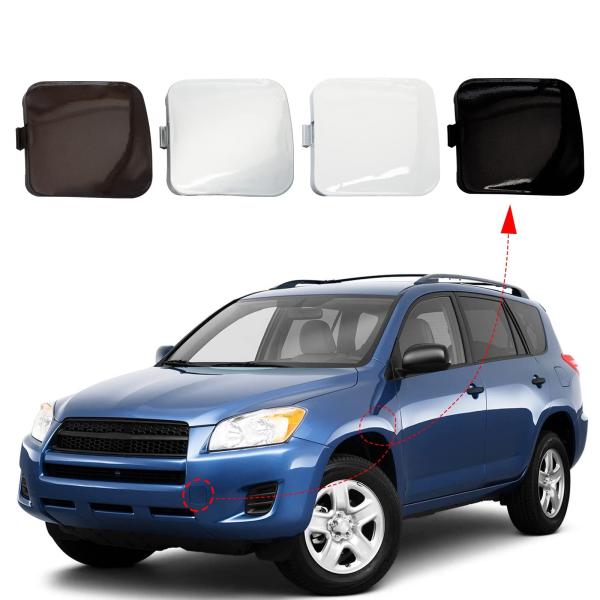 【並行輸入品】フロントバンパー牽引フックカバー 牽引アイキャップ トヨタ RAV4 2009 201...