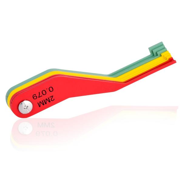 【並行輸入品】DITKOK 9ピース メタルブレーキパッドゲージセット ブレーキゲージ測定ツール ブ...