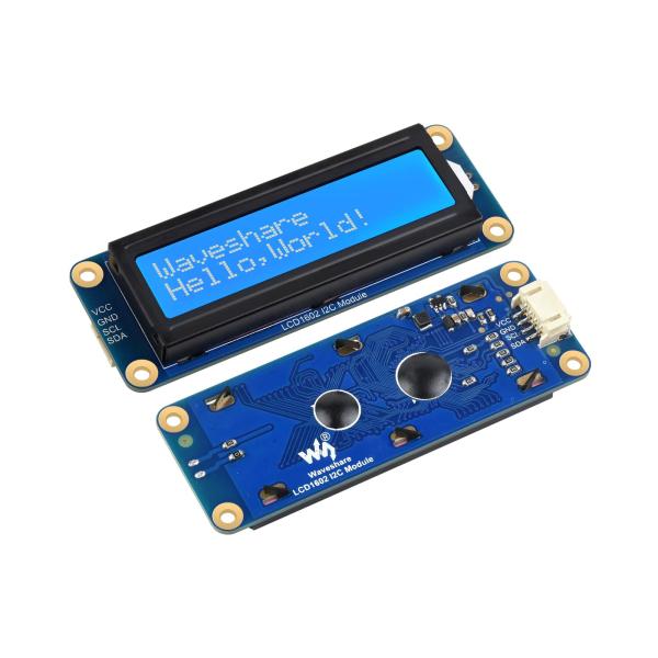 【並行輸入品】Waveshare 1602 LCD I2C ディスプレイモジュール、ホワイトカラー、...